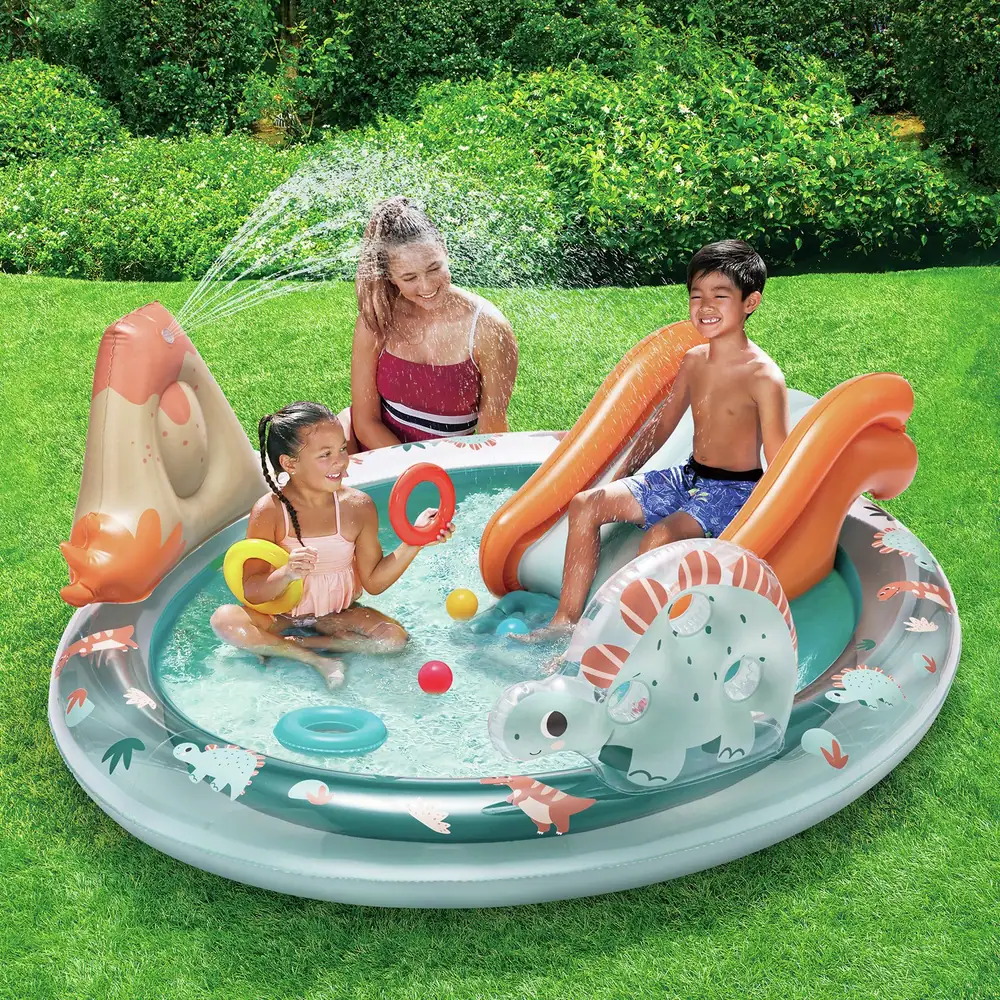 Chad Valley Inflatable Dino Themed Play Centre 97L