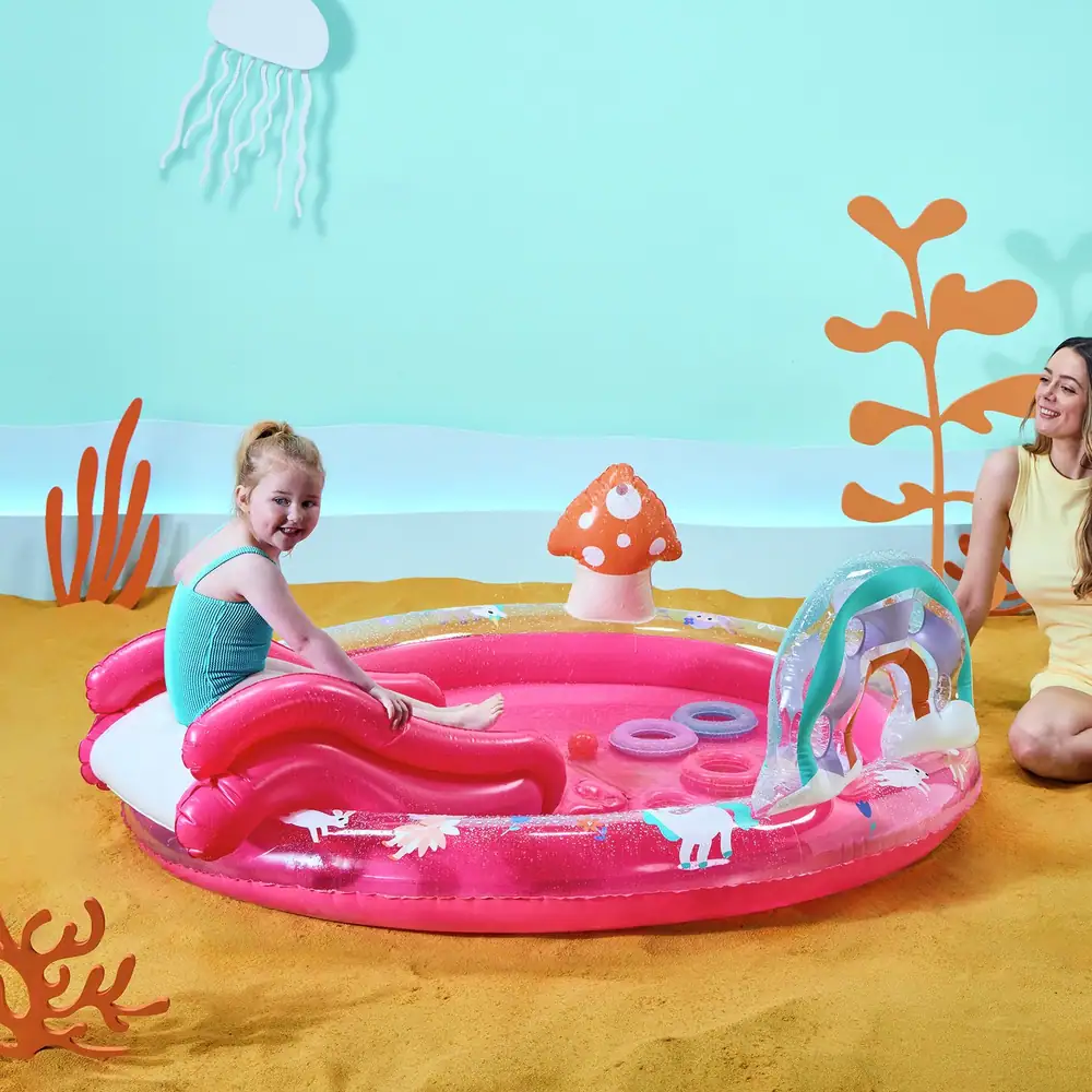 Chad Valley Unicorn & Rainbow Paddling Pool 97L