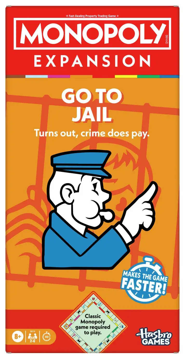 Hasbro Monopoly Go to Jail Expansion Card Pack