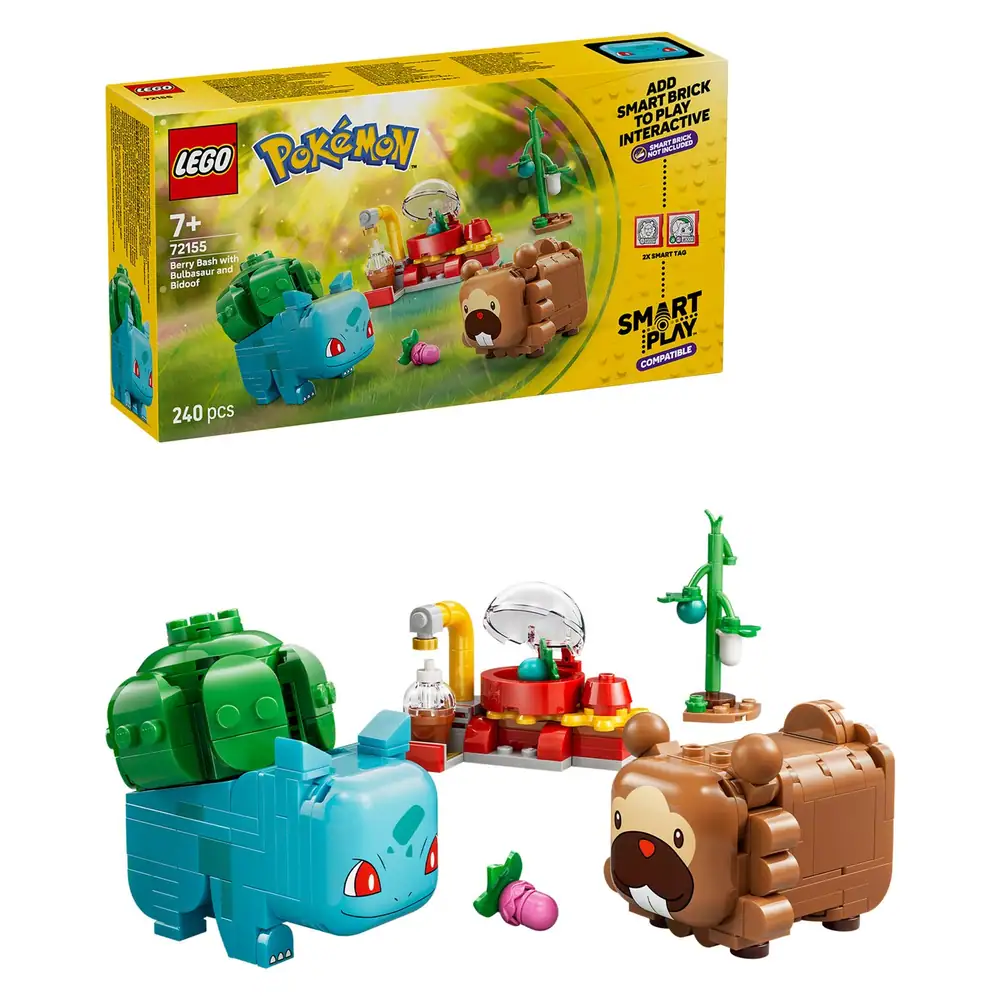 LEGO Pokémon SMART Play: Berry Bash with Bulbasaur and Bidoof 72155