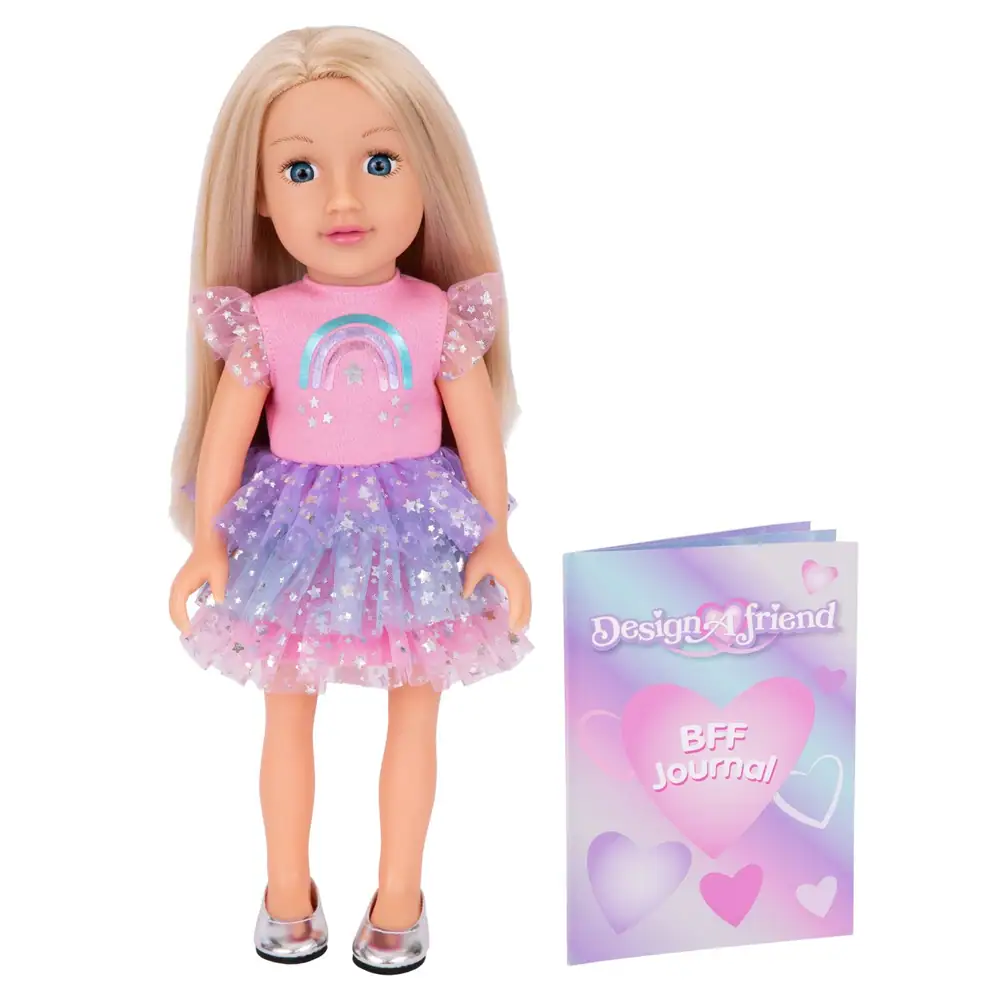 DesignAfriend 14 Inch Little Sister Happy Birthday Doll
