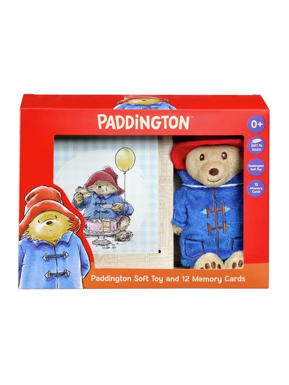Paddington Soft Toy and 12 Memory Cards