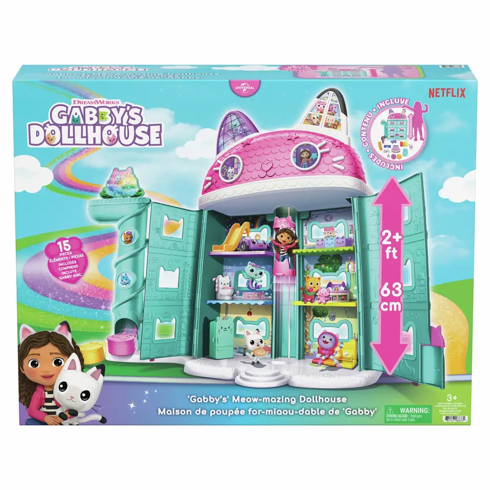 Gabby's Dollhouse Deluxe Meow-Mazing Dollhouse Playset