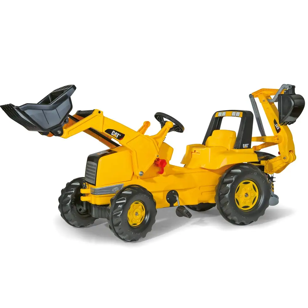 Rolly Toys Caterpillar Tractor Front Loader & Excavator Ride On