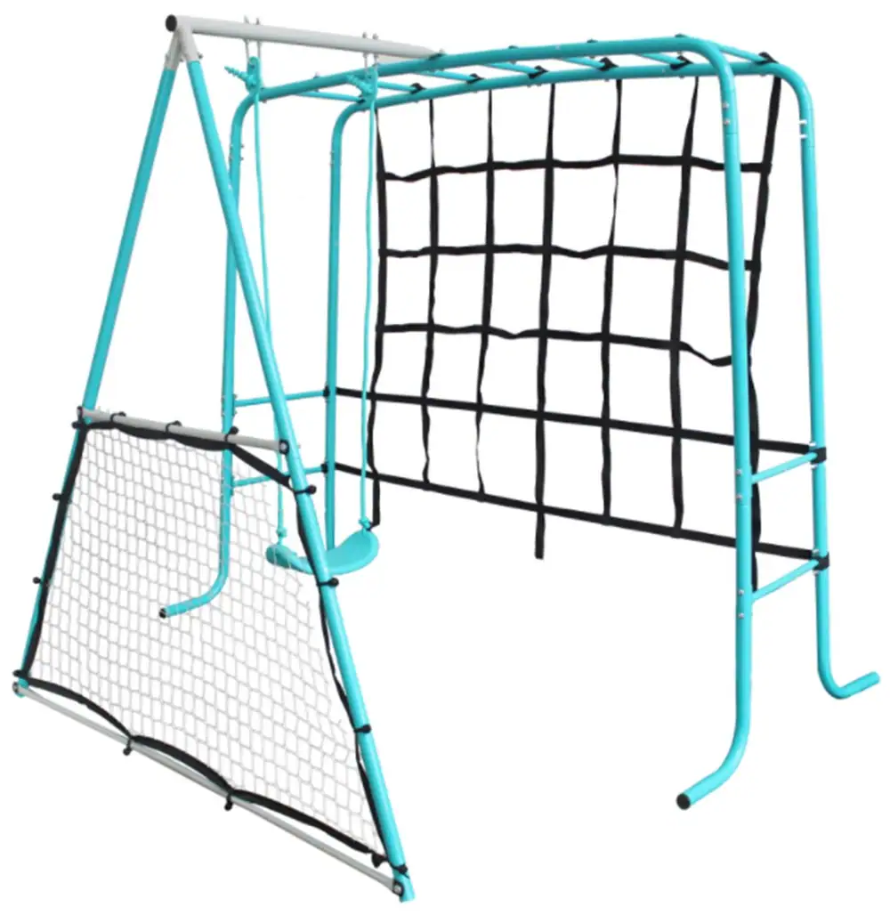 Chad Valley Kids Swing with Climbing Net and Rebounder