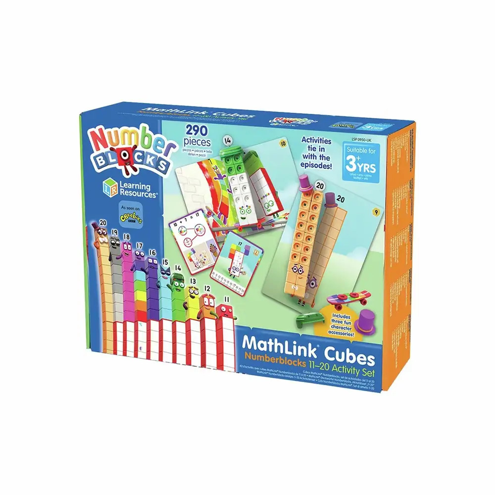 Numberblocks MathLink Cubes Numberblocks 11-20 Activity Set