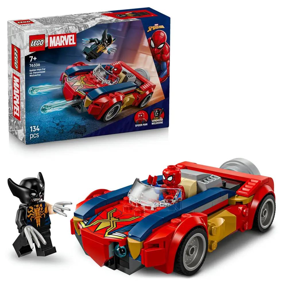 LEGO ? Marvel Spider-Man Car vs. Venomized Wolverine 76336