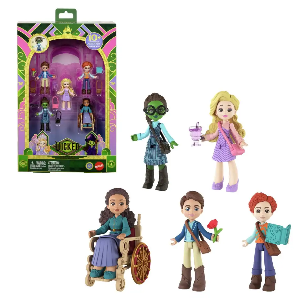 Wicked Students of Shiz 5 Small Dolls & Accessories