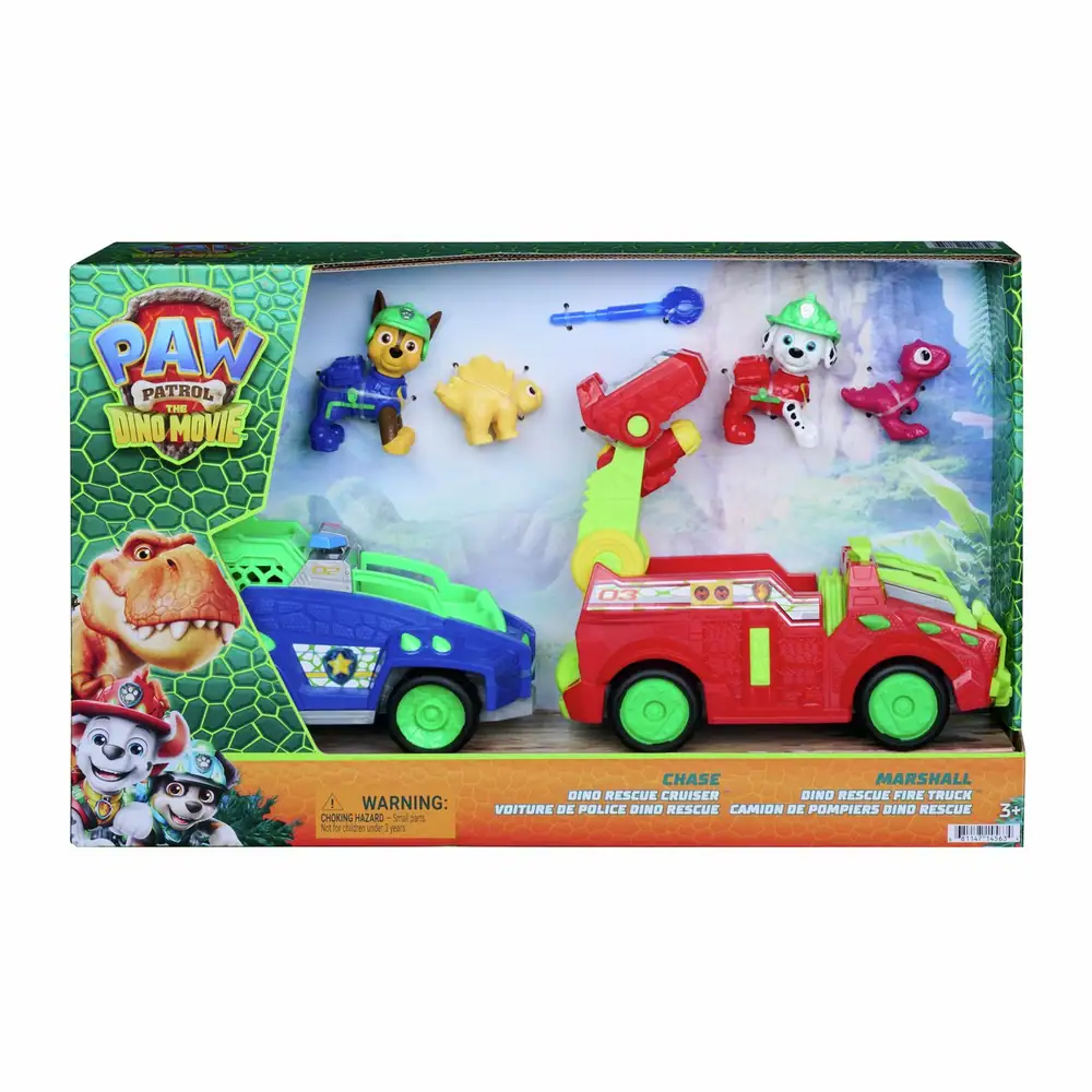 PAW Patrol New Dino Themed Fire Truck Vehicle Set
