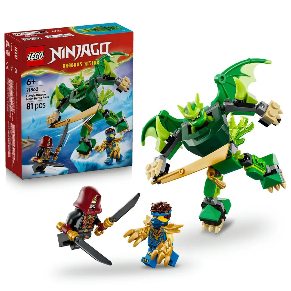 LEGO NINJAGO Lloyd's Dragon Mech Battle Pack Ninja Toy 71862