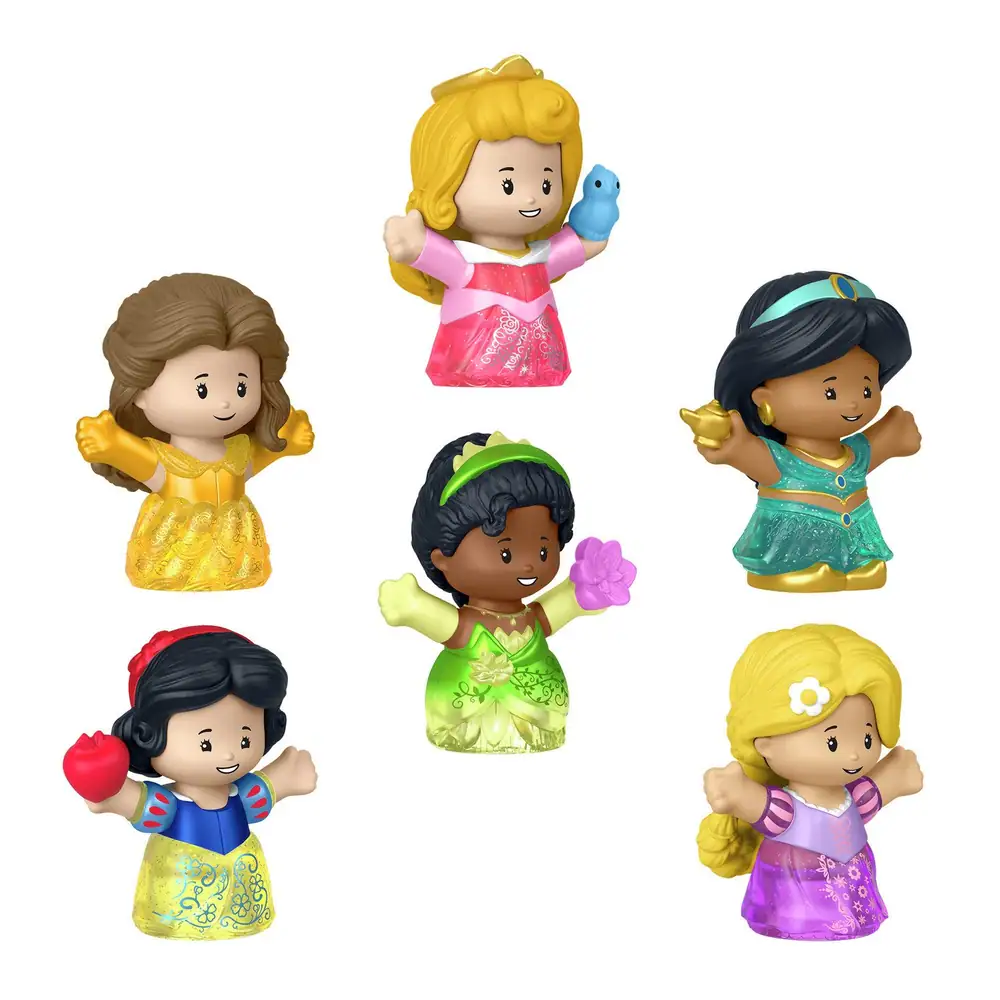 Fisher Price Little People Disney Princess Shimmer Gowns Figure Set 6