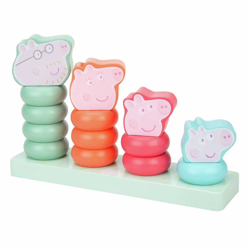 Grow With Peppa Pig Family Stacking Ring Set