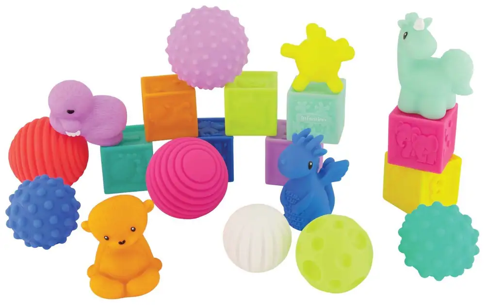 Infantino Playtime Pals & Sensory Shapes Activity Toy Set