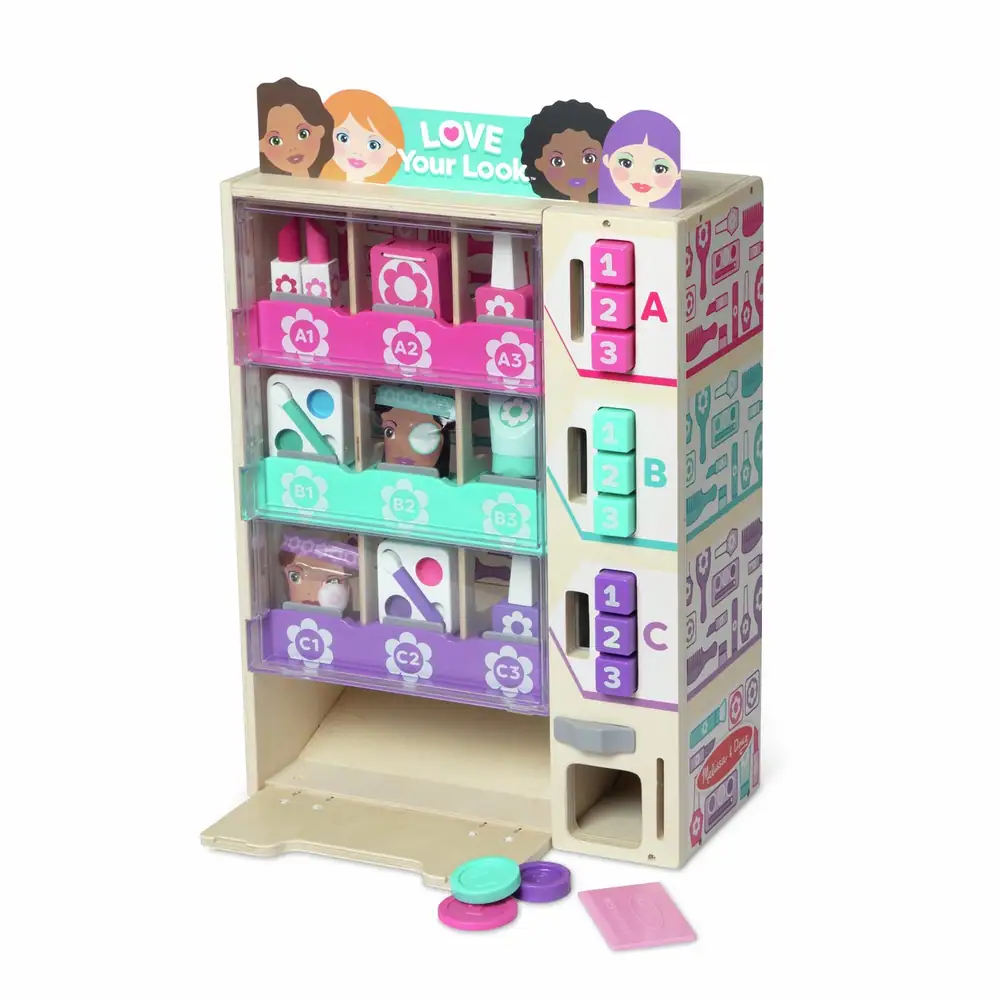 Melissa & Doug Beauty Kiosk Vending Machine Playset