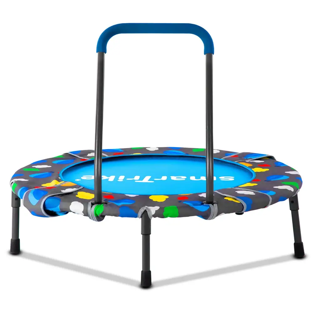 smarTrike 2.2ft 3 in 1 Indoor Kids Trampoline with Enclosure