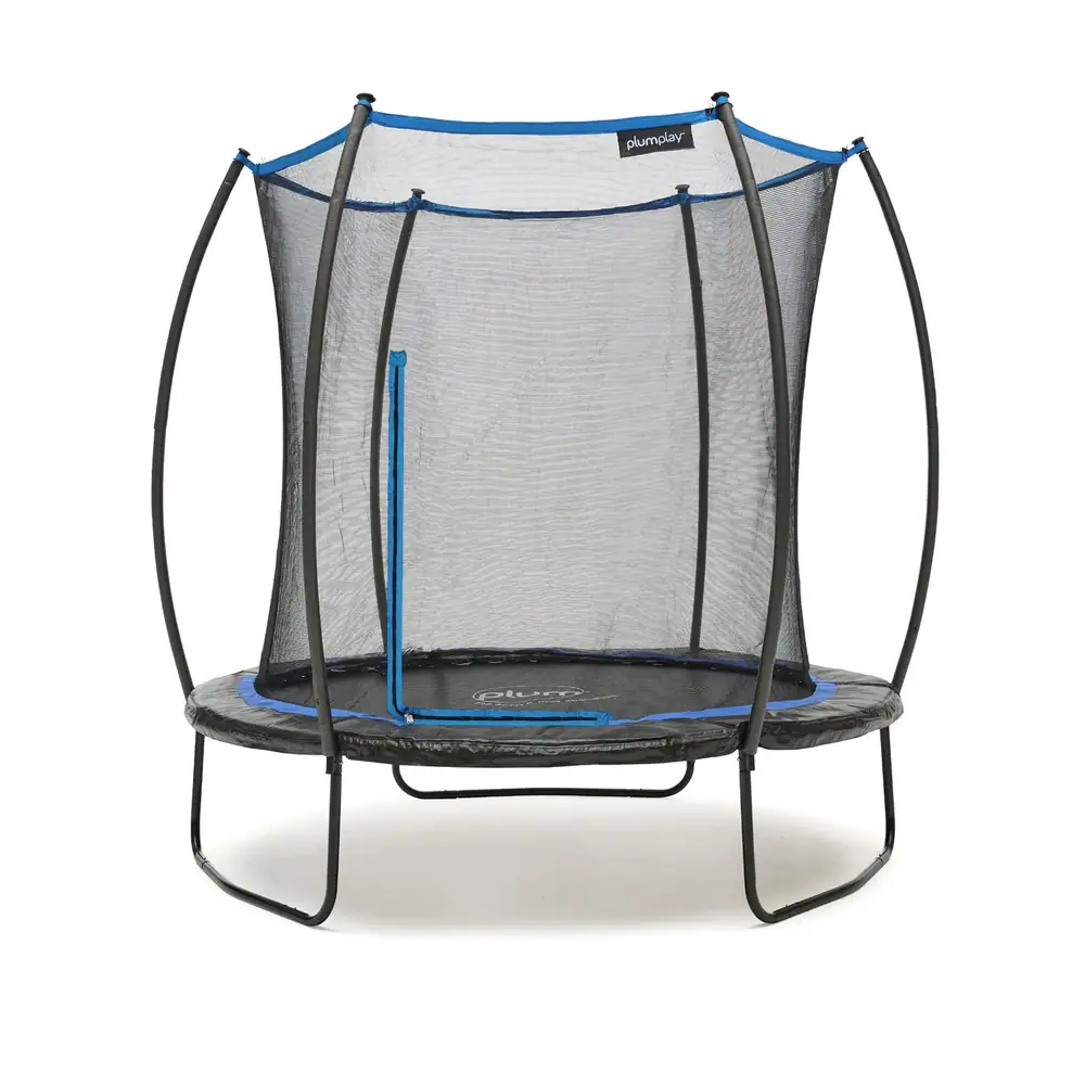 Plum 8ft Deluxe Springsafe Outdoor Trampoline with Enclosure