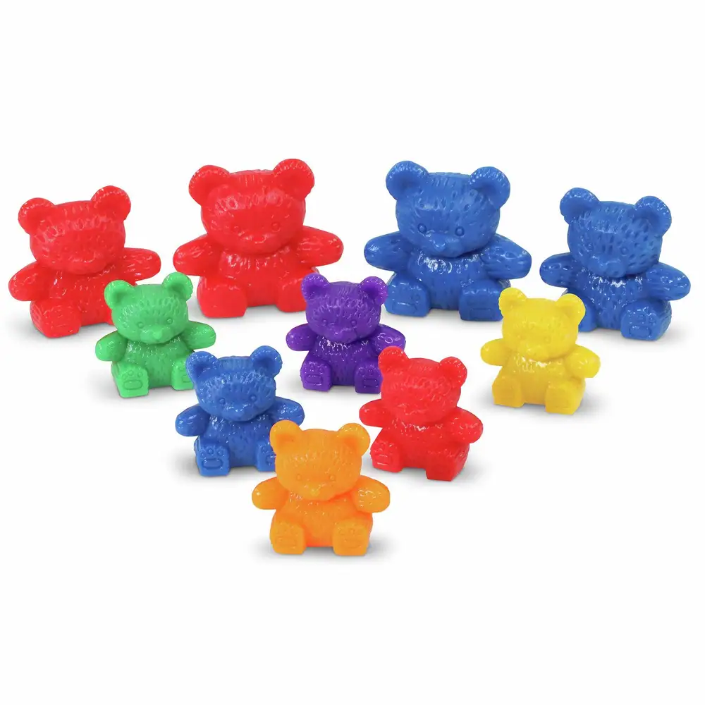 Learning Resources Three Bear Family Counters Rainbow Set